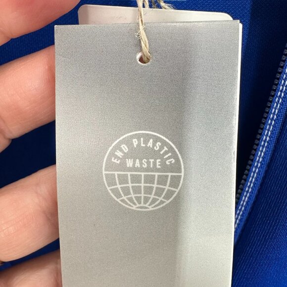 Adidas Women's Size Small Cobalt Blue Track Jacket Running Outdoors Soccer NWT - Picture 7 of 15